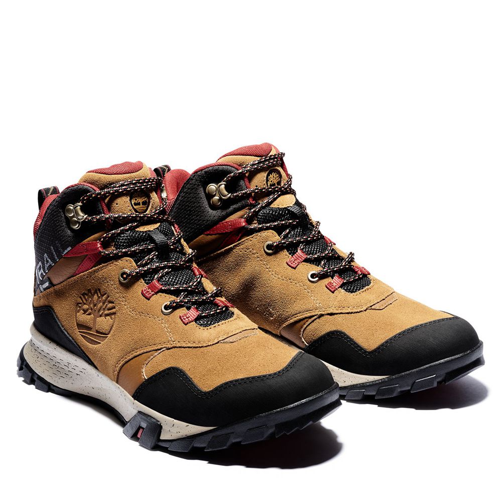 Botas de Montaña Timberland Argentina Hombre - Garrison Trail Waterproof Mid - Marrones/Negras - IOX